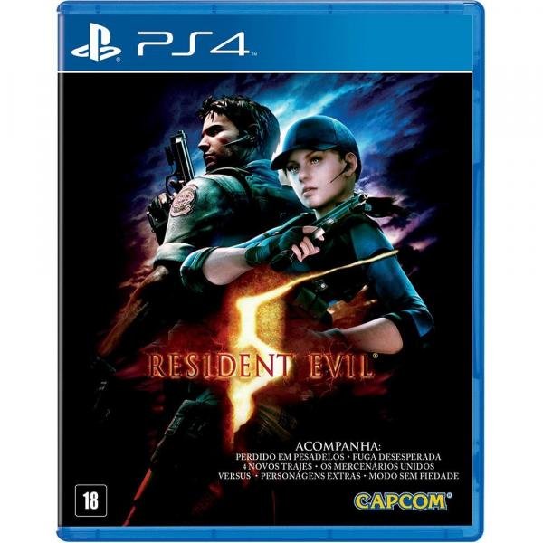 Jogo Resident Evil 5 Remastered - PS4 - Capcom