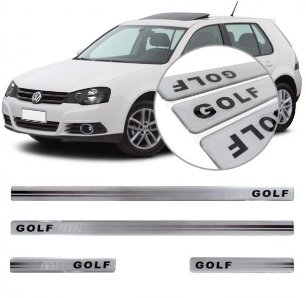 Jogo Soleira Golf 2014/... Modelo Aço Escovado Resinada 4 Portas - Sportinox