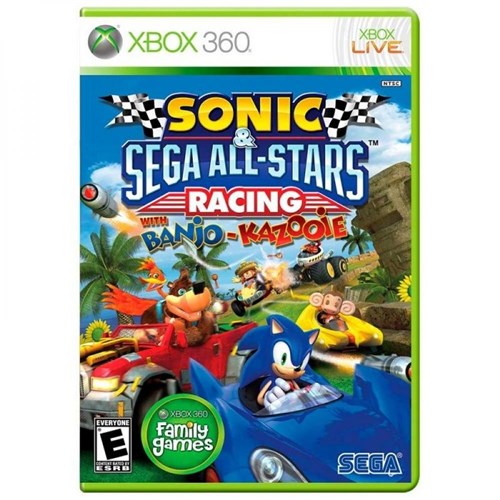Jogo Sonic e Sega All-stars Racing With Banjo-kazooie Xbox 360
