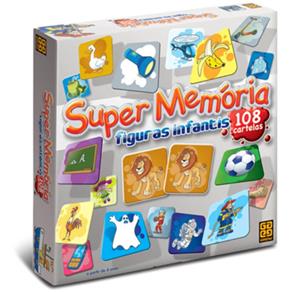 Jogo Super Memória Figuras Infantis 108 Cartelas - Grow