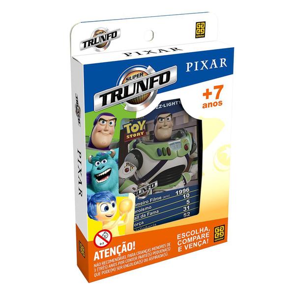 Jogo Super Trunfo Pixar Infantil - Grow