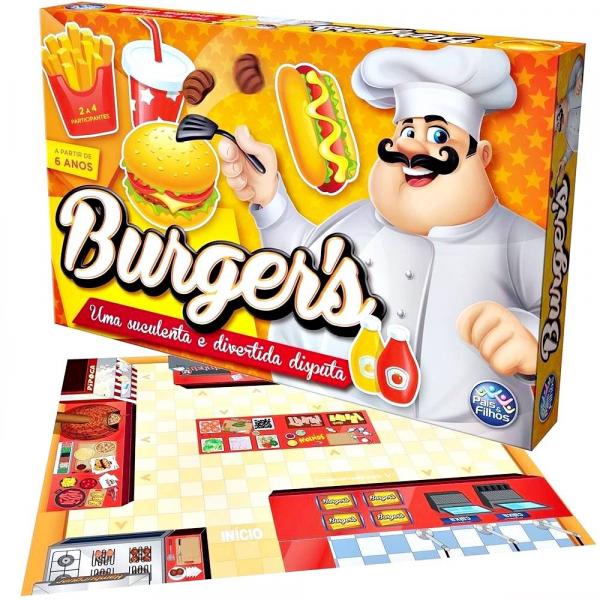 Jogo Tabuleiro Burger - Pais e Filhos