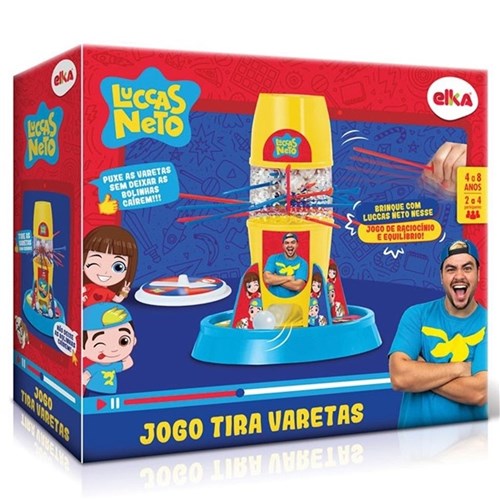 Jogo Tira Varetas Luccas Neto Elka Brinquedos