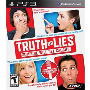 Jogo Truth Or Lies - PS3