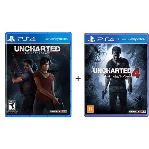 Jogo Uncharted 4 + Uncharted The Lost Legacy