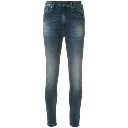 John John Calça Jeans Skinny com Puídos - Azul