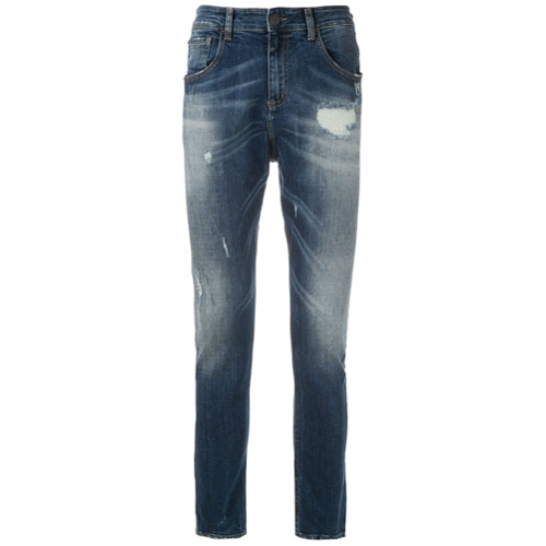 John John Calça Jeans Skinny Puídos - Azul