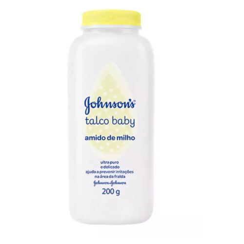 Johnsons Baby Talco Infantil Amido de Milho 200g