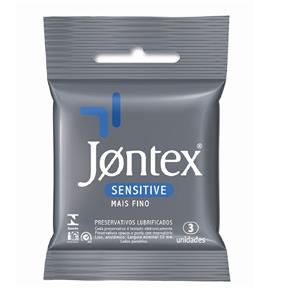 Jontex Preservativo Sensitive 3 Unidades - Sem Sabor