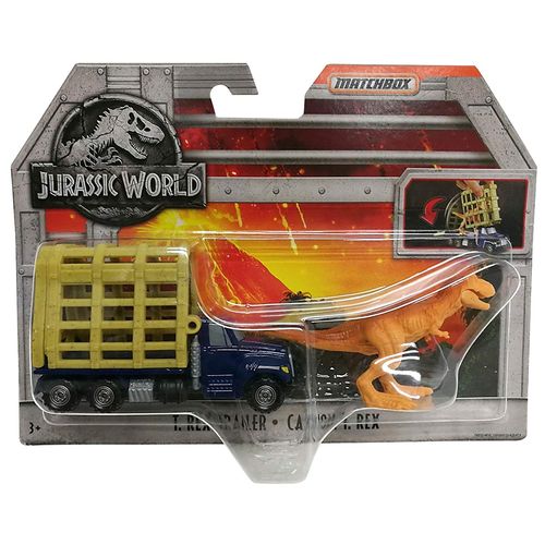 Jurassic World Matchbox Caminhão e T. Rex FMY31 - Mattel