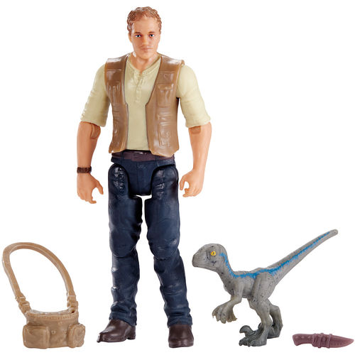 Jurassic World Owen com Baby Blue - Mattel