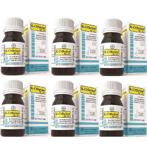 K-Othrine Bayer 25sc - 30 Ml Elimina Insetos Combo 06 Unid