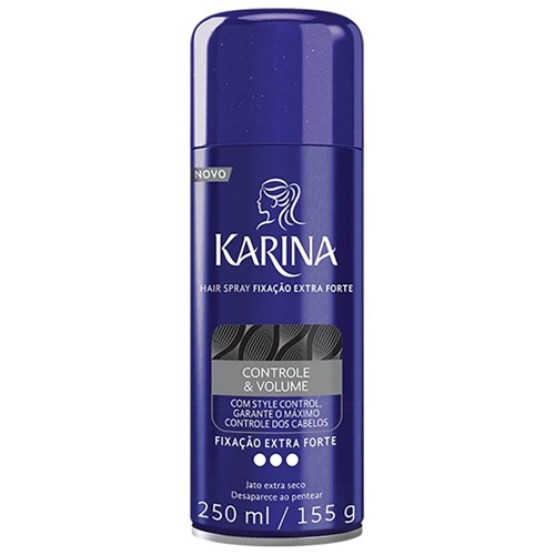 Karina Hair Spray Controle & Volume Fixação Extra Forte 250Ml