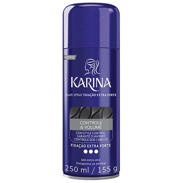Karina Hair Spray Controle Volume Fixação Extra Forte 250ml