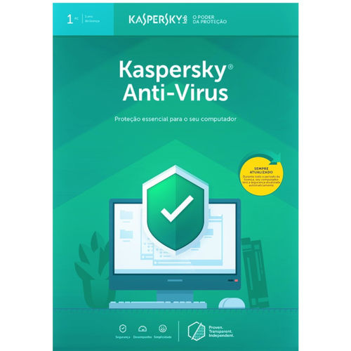 Kaspersky Antivírus 1 Dispositivo 1 Ano Versão 2019