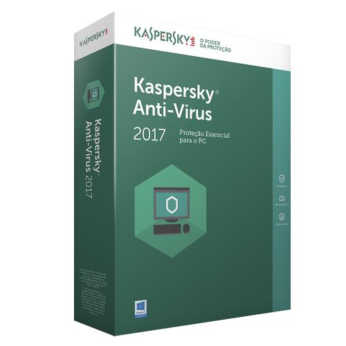 Kaspersky Antivirus 1 Usuário 1 Ano 2017