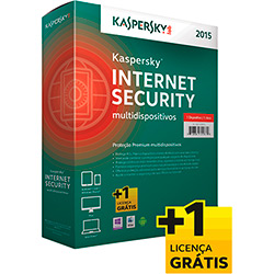 Kaspersky Antivírus - Internet Security Multidispositivos 2015 - 1 Ano + 1 Licença Grátis