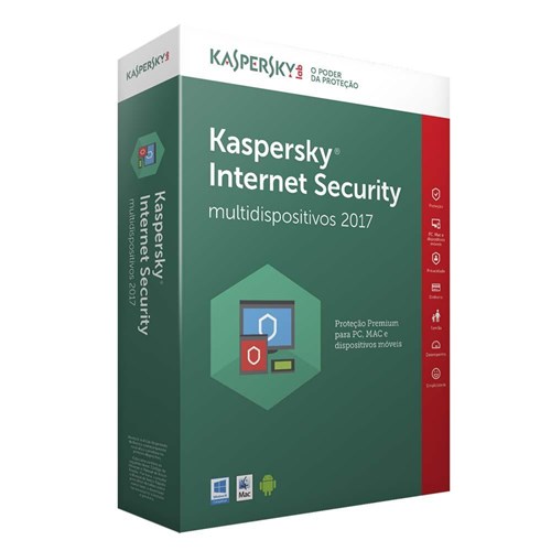 Kaspersky Internet Security 1 Disp + 1 Free 2017