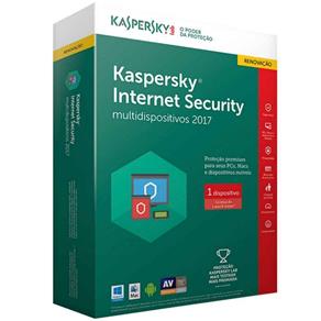 Kaspersky Internet Security - Multidispositivos 2017 - 1 Disp Renovação