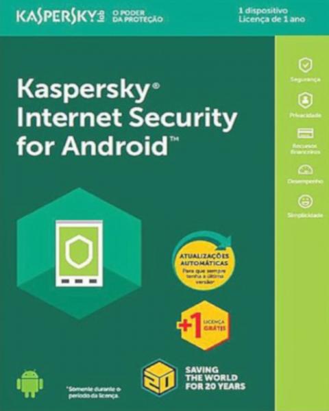 Kaspersky Internet Security para Android 1 Dispositivo 1 Ano Versão 2019
