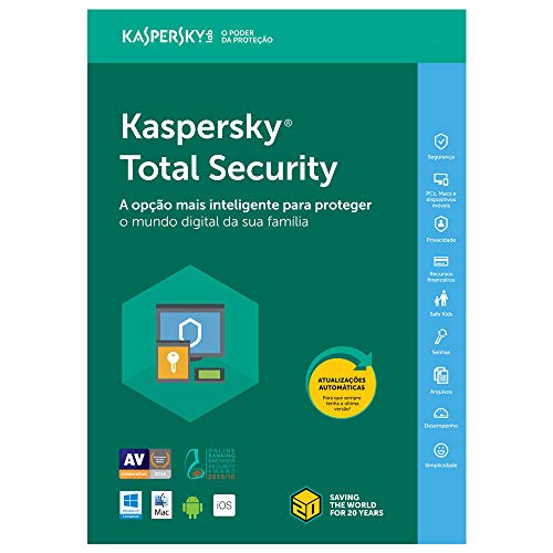 Kaspersky Total Security 2020 - Multidispositivos - 10 Dispositivos, 1 Ano (Digital - Via Download)