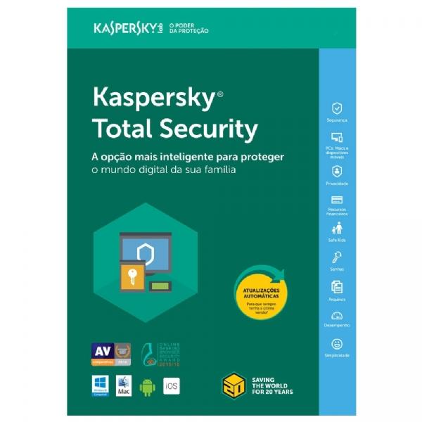 Kaspersky Total Security - 10 Dispositivos, 1 Ano (via Download) - Kaspersky Lab