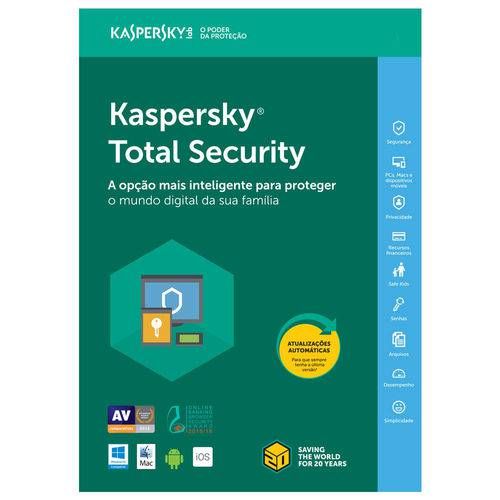 Tudo sobre 'Kaspersky Total Security - Multidispositivos - 10 Dispositivos 1 Ano (via Download)'