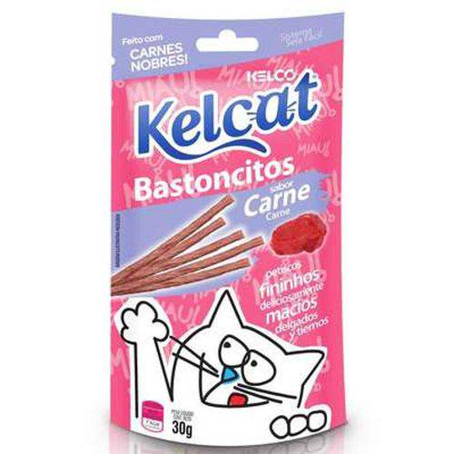 Tudo sobre 'Kelcat Bastãocitos Carne - 30 Gr'