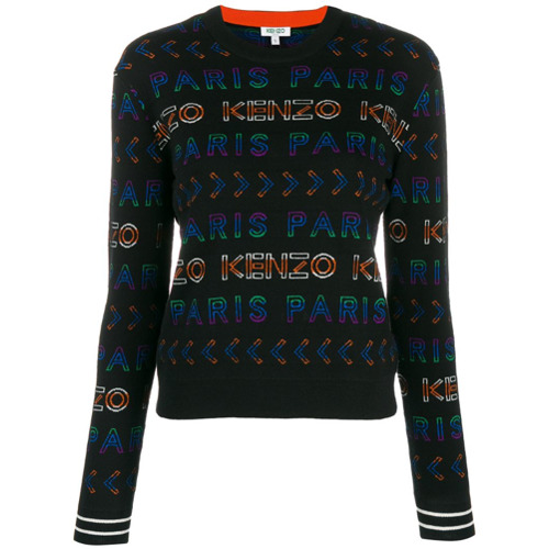 Kenzo Suéter com Logo - Preto