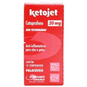 Ketojet Anti-Inflamatório Agener 20 Mg 10 Comprimidos