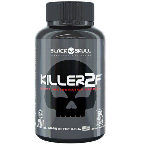 Killer 2f 60 Caps- Black Skull Thermogenico Importado