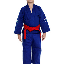 Kimono Budô Brasil Judô/Jiu-Jitsu Brim Infantil Azul