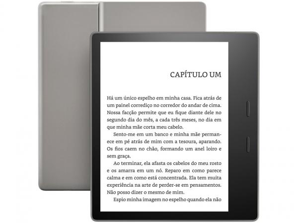 Kindle Oasis Amazon Tela 7” 8GB - Wi-Fi Luz Embutida à Prova de Água Preto