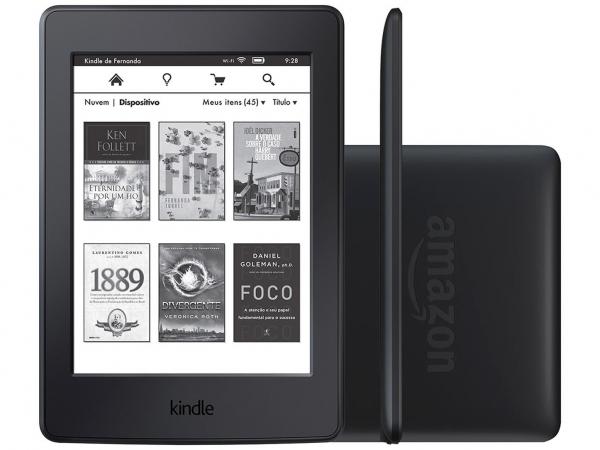 Tudo sobre 'Kindle Paperwhite Amazon Tela 6” 4GB Wi-Fi - Luz Embutida Preto'