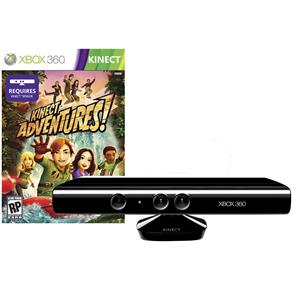 Kinect Sensor LPF-00018 P/ Xbox 360 + Game Kinect Adventures - Xbox 360