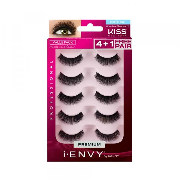 Kiss New York Cílios Juicy Volume Multi-pack 12 Kpem12br