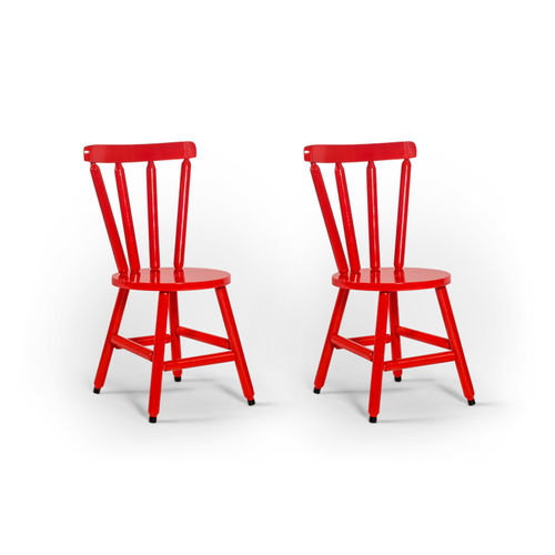 Kit 02 Cadeiras França - Vermelha - Btb Móveis
