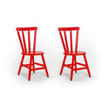 Kit 02 Cadeiras França - Vermelha - Btb Móveis