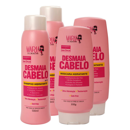 Kit 02 Desmaia Cabelo Shampoo + Máscara Maria Escandalosa