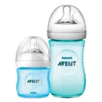 Kit 02 Pcs Mamadeira Petala 125ml E 260ml Philips Avent Azul