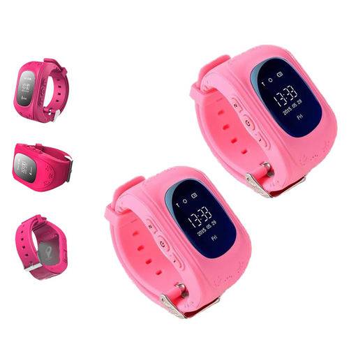 Kit 02 Relógios Smartwatch Q50 com Gps Localizador Infantil Ligação Bluetooth