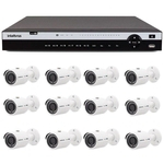 Kit 12 Câmeras de Segurança 4MP 2k Intelbras VHD 3430 B + DVR Intelbras 4K + Acessórios