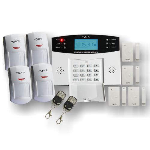 Kit 12 Central de Alarme Sem Fios Vgc-300, com Discadora, Mensagem de Voz, Fácil Instalação - Vigere