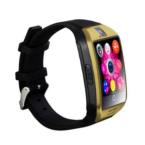 Kit 1 Relógio Smartwatch Q18 + 1 Fone Bluetooh - Desbloqueado Chip Touch