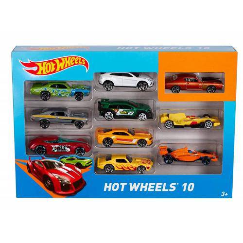 Kit 10 Carrinhos Básicos Sortidos - Hot Wheels 54886