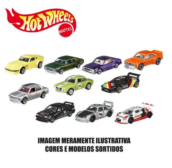Kit 10 Carrinhos Básicos Sortidos Hot Wheels - Mattel 54886