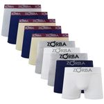 Kit 10 Cuecas Boxer Zorba com Algodão