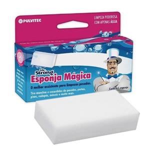 Kit 4 Esponjas Magica Mr. Strong Limpa Parede Inox
