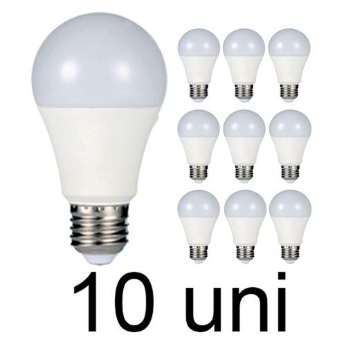 Tudo sobre 'Kit 10 Lâmpada Bulbo Led 16w Plástico - Branco Frio - Soquete E27 Bivolt - Casa e Construção'