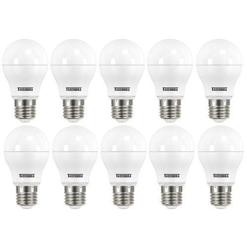 Kit 10 Lâmpadas Led Bulbo 9w Luz Branca Fria Tasc